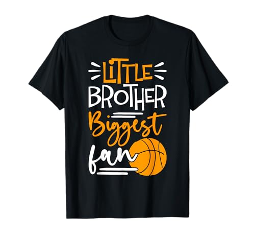 Little Brother Biggest Fan Basketball, Basketball Jungen T-Shirt Little Brother Biggest Fan Basketball, Basketball Jungen T-Shirt von Little Brother Biggest Fan & Basketball Kids