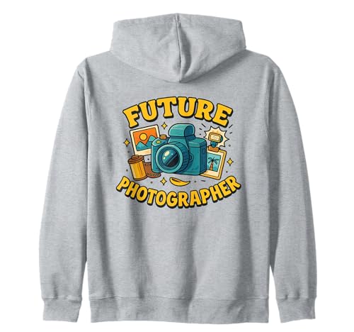Zukünftiger Fotograf Kreative Kamera, Karriere, Fantasie für Kinder Kapuzenjacke von Little Camera Explorer Future Photographer Wear