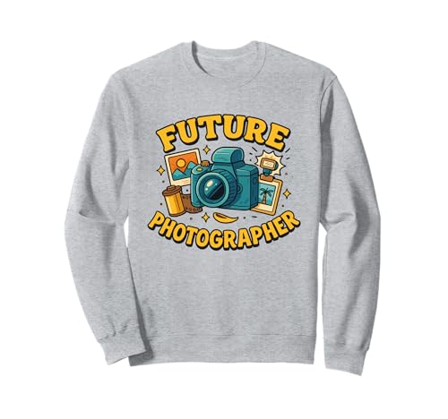 Zukünftiger Fotograf Kreative Kamera, Karriere, Fantasie für Kinder Sweatshirt von Little Camera Explorer Future Photographer Wear
