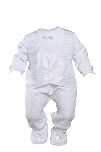 Little Castle Garden Baby Taufanzug Strampler Taufstrampler Jungen Nikki Set 3Tlg Neu (56) von Little Castle Garden