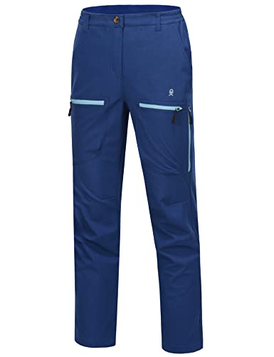 Little Donkey Andy Damen Skihose Wasserdicht Snowboardhose Warm Gefüttert Winter Outdoorhose Softshellhose Blau Heide M von Little Donkey Andy