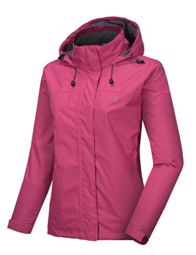 Little Donkey Andy Damen wasserdichte Regenjacke Leichte atmungsaktivem Regenjacke für Outdoor-Windbreaker zum Wandern, Reisen Rose XL Little Donkey Andy Damen wasserdichte Regenjacke Leichte atmungsaktivem Regenjacke für Outdoor-Windbreaker zum Wandern, Reisen Rose XL von Little Donkey Andy