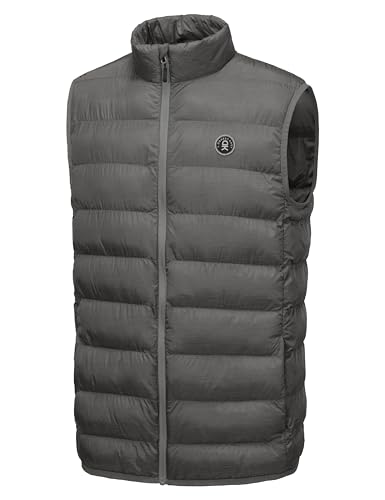 Little Donkey Andy Herren Isolierte Steppweste Outdoor Sport Jacke Hellgrau M von Little Donkey Andy