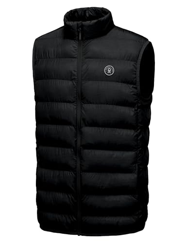 Little Donkey Andy Herren Isolierte Steppweste Outdoor Sport Jacke Schwarze Farbe M von Little Donkey Andy