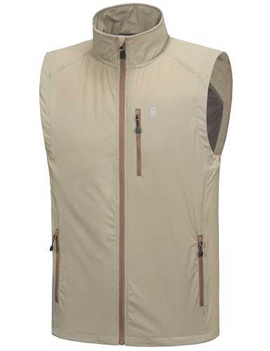 Little Donkey Andy Herren Outdoor Stretch Chill Quick Dry Stand Up Vest Helles Khaki M von Little Donkey Andy