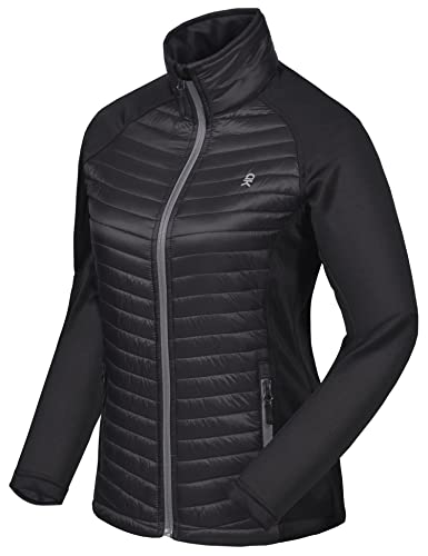 Little Donkey Andy Isolierte Wanderjacke Damen Atmungsaktiv Thermo Running Hybrid Black neues Upgrade L von Little Donkey Andy