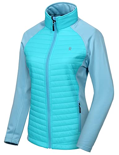 Little Donkey Andy Isolierte Wanderjacke Damen Atmungsaktiv Thermo Running Hybrid Blue Radiance neues Upgrade XL von Little Donkey Andy