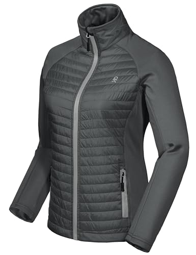 Little Donkey Andy Isolierte Wanderjacke Damen Atmungsaktiv Thermo Running Hybrid Gray neues Upgrade L von Little Donkey Andy