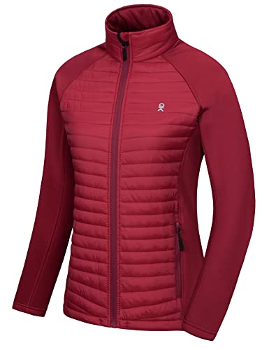 Little Donkey Andy Isolierte Wanderjacke Damen Atmungsaktiv Thermo Running Hybrid Red neues Upgrade L von Little Donkey Andy