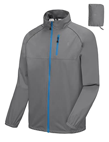 Little Donkey Andy Laufjacke Herren Atmungsaktiv Regenjacke Herren Schnelltrocknende Windjacke Wasserdichte Wandern Running Gray B Size XXL Little Donkey Andy Laufjacke Herren Atmungsaktiv Regenjacke Herren Schnelltrocknende Windjacke Wasserdichte Wandern Running Gray B Size XXL von Little Donkey Andy