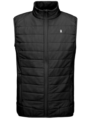 Little Donkey Andy Leichtgewichtige Herren Pufferweste, Packbare ärmellose Jacke（eisenhaltig XXL） von Little Donkey Andy