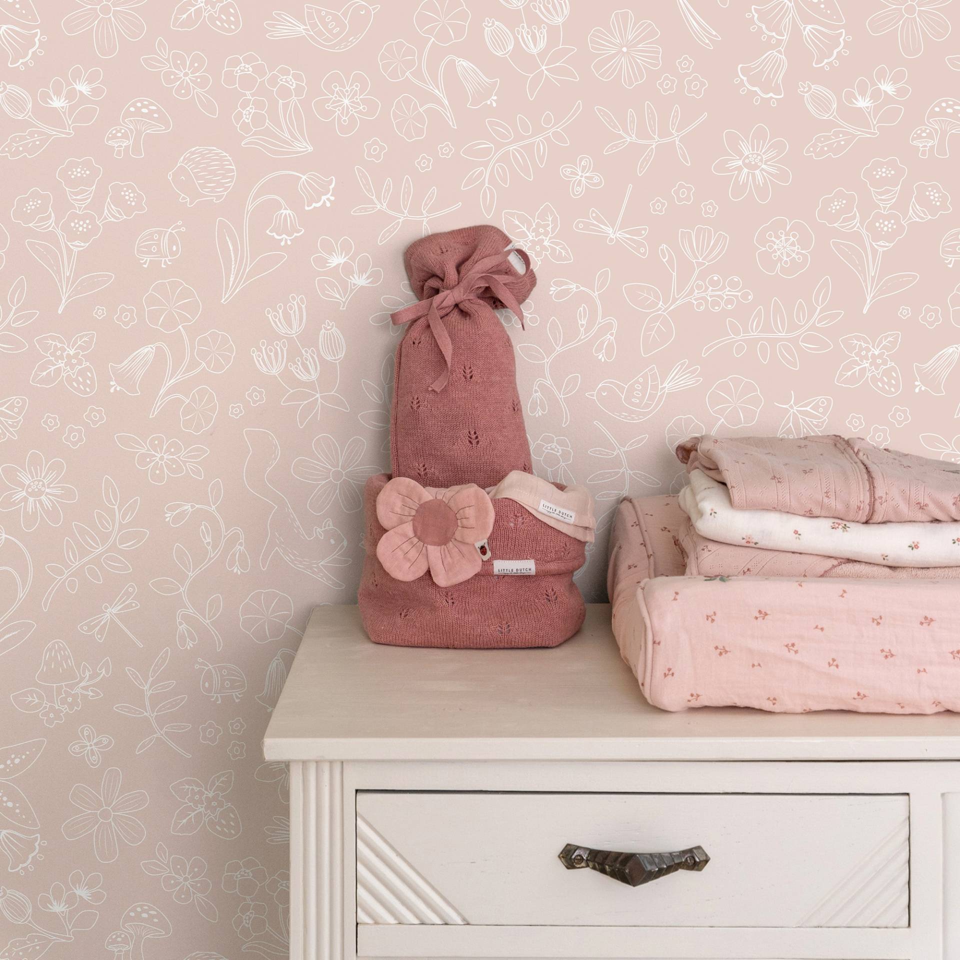 LITTLE DUTCH Vliestapete "Fairy Wonders Blossom" geblümt glatt Design Tapeten von Little Dutch