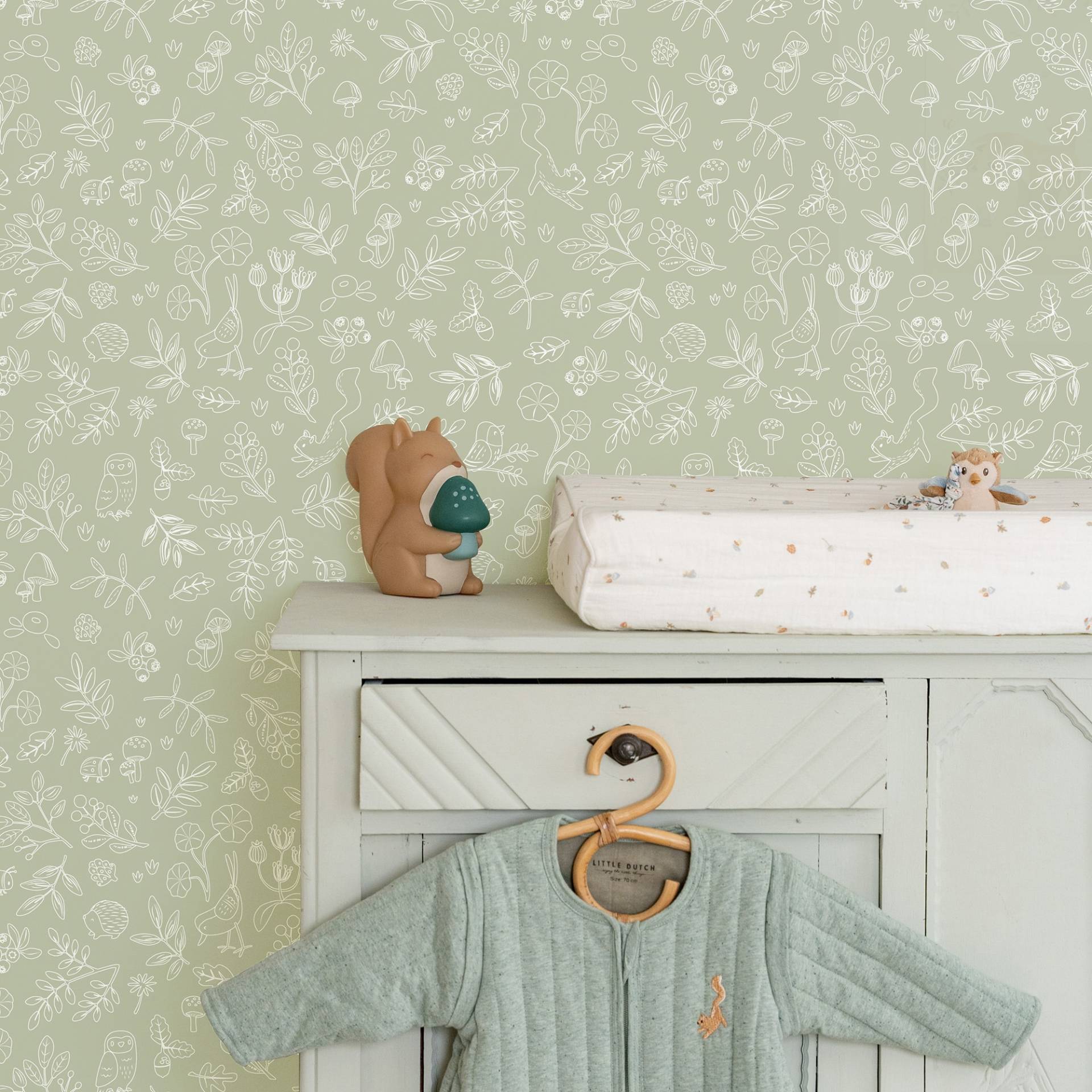 LITTLE DUTCH Vliestapete "Forest Wonders" grafisch glatt Design Tapeten von Little Dutch