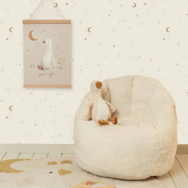 LITTLE DUTCH Vliestapete "Mond & Sterne" grafisch glatt Design Tapeten von Little Dutch