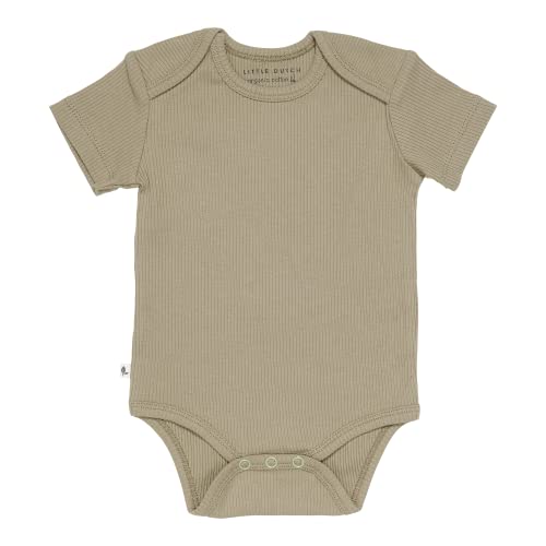 Little Dutch CL10670111 Body kurzarm olivgrün (Gr. 74/80) von Little Dutch