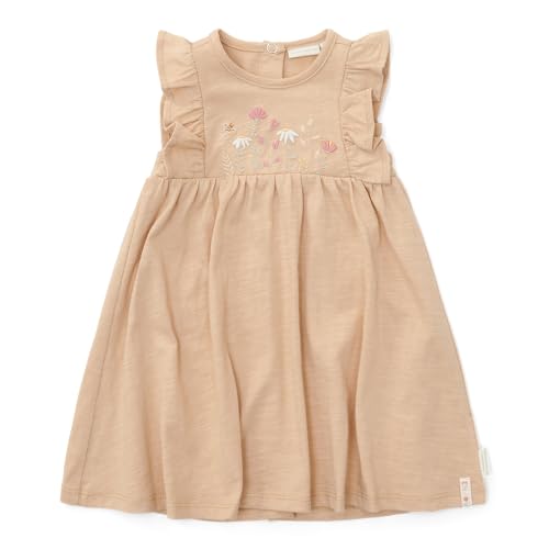 Little Dutch CL24025007 Kleid ärmellos mit Rüschen - Little Farm beige (Gr. 80) von Little Dutch