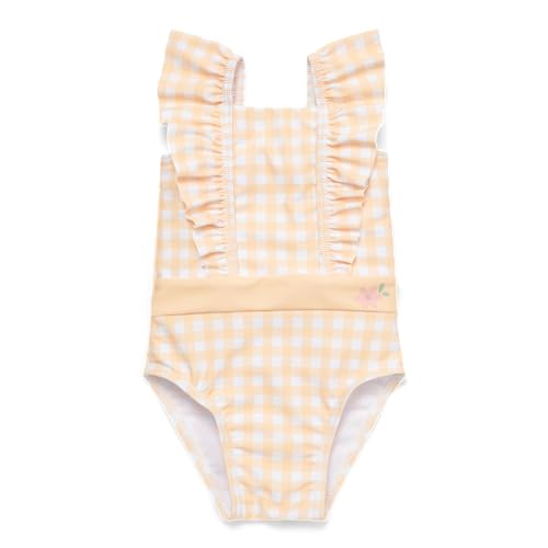 Little Dutch CL24048134 Badeanzug mit Volants/Rüschen - Sunshine Checks gelb (Gr. 86/92) von Little Dutch