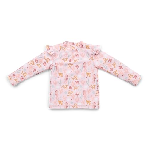 Little Dutch CL24048173 Schwimmshirt mit Rüschen Langarm - Ocean Dreams rosa (Gr. 74/80) von Little Dutch