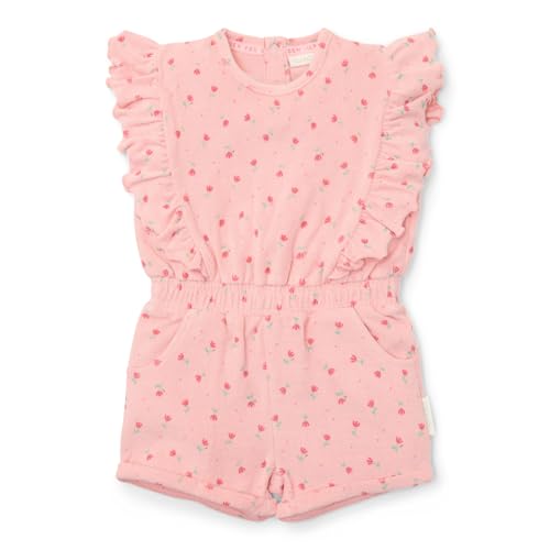 Little Dutch CL25034410 Jumpsuit ärmellos mit Rüschen Frottee - Sunny Flowers Blush (Gr. 74/80) von Little Dutch