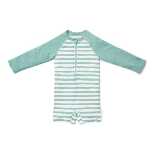 Little Dutch CL25038106 Schwimmanzug Langarm - Stripes Surf Blue (Gr. 74/80) von Little Dutch