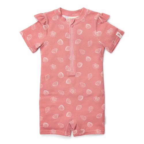 Little Dutch CL25038219 Schwimmanzug mit Rüschen Kurzarm - Ocean Treasures pink (Gr. 86/92) von Little Dutch