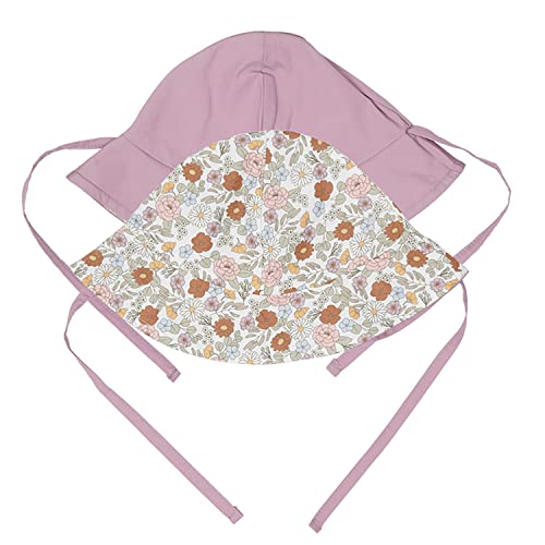 Little Dutch CL40403101 Babysonnenhut wendbar - Vintage Little Flowers/Mauve (Gr. 1/6-12 Monate) von Little Dutch