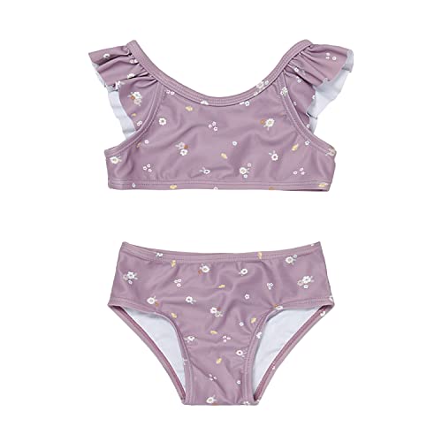 Little Dutch CL46473717 Bikini mit Volants/Rüschen - Mauve Blossom (Gr. 86/92) von Little Dutch