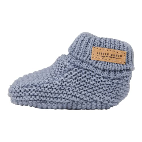 Little Dutch CL50340140 Babyschuhe Strick blau (Gr. 1/0-6 Monate) von Little Dutch