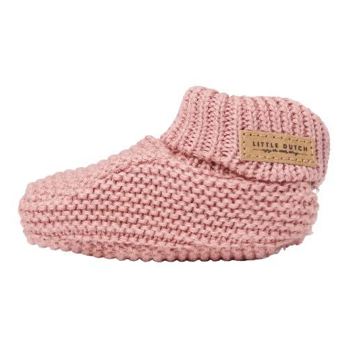 Little Dutch CL50340155 Babyschuhe Strick vintage pink (Gr. 1/0-6 Monate) von Little Dutch