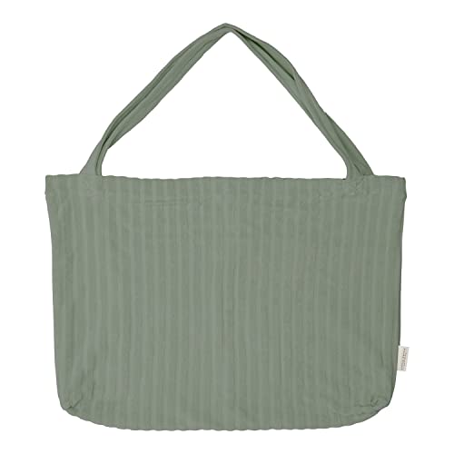 Little Dutch TE40873020 Strandtasche/Wickeltasche Frottee dunkelgrün von Little Dutch