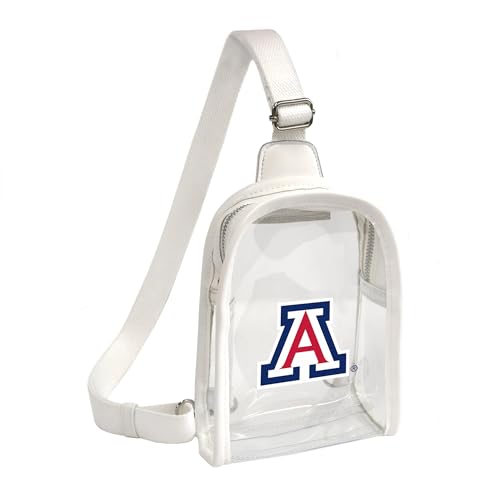 Littlearth Damen NCAA Clear Mini Sling Bag, Arizona Wildcats von Little Earth Productions