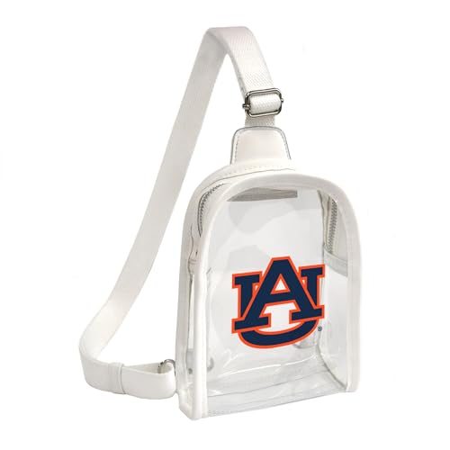 Littlearth Damen NCAA Clear Mini Sling Bag, Auburn Tigers von Little Earth Productions