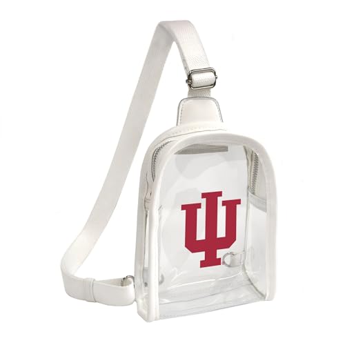 Littlearth Damen NCAA Clear Mini Sling Bag, Indiana Hoosiers von Little Earth Productions