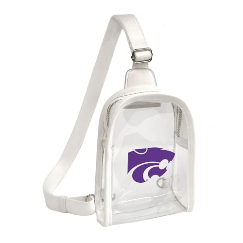 Littlearth Damen NCAA Clear Mini Sling Bag, Kansas State Wildcats von Little Earth Productions
