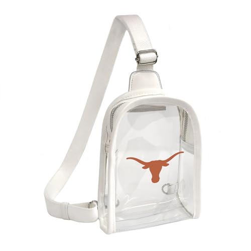 Littlearth Damen NCAA Clear Mini Sling Bag, Texas Longhorns von Little Earth Productions