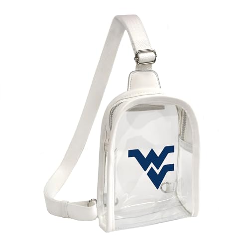 Littlearth Damen NCAA Clear Mini Sling Bag, West Virginia Mountaineers von Little Earth Productions
