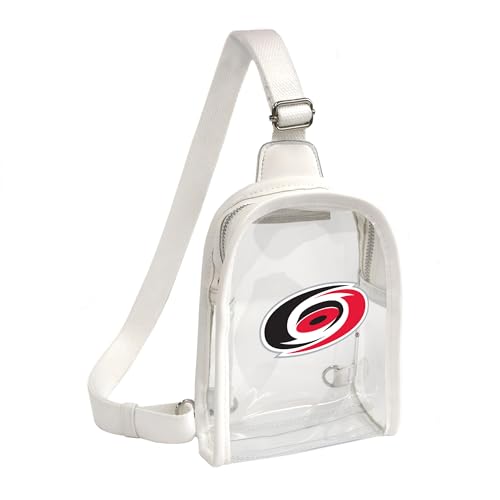Littlearth Damen NHL Clear Mini Sling Bag, Carolina Hurricanes von Little Earth Productions