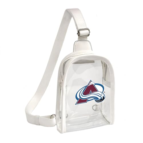 Littlearth Damen NHL Clear Mini Sling Bag, Colorado Lawine von Little Earth Productions