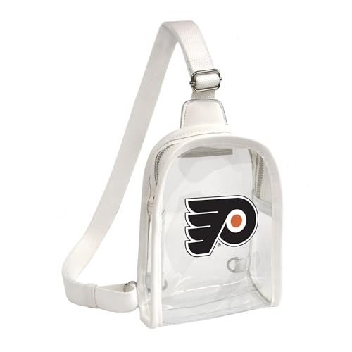 Littlearth Damen NHL Clear Mini Sling Bag, Philadelphia Flyer von Little Earth Productions