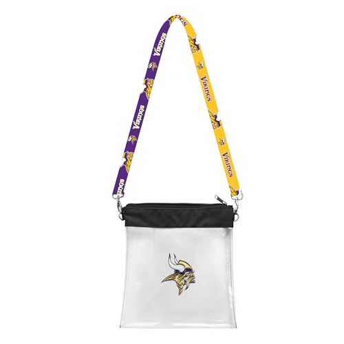Littlearth Minnesota Vikings NFL Umhängetasche mit 3D-Logo, transparent von Little Earth Productions