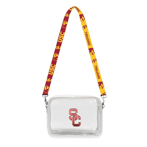 Littlearth USC Trojans NCAA Clear Fanny Fan Geldbörse mit 3D-Logo von Little Earth Productions