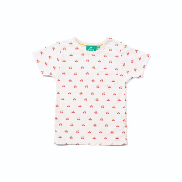 Little Green Radicals Kinder T-Shirt aus Bio-Baumwolle – Kirschen von Little Green Radicals