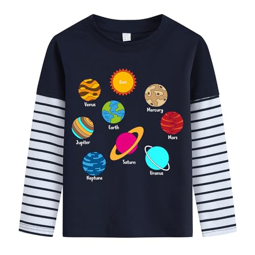 Langarmshirt Jungen Bagger Pullover Kinder Traktor Dinosaurier Baumwolle Langarm Shirt 104 von Little Hand