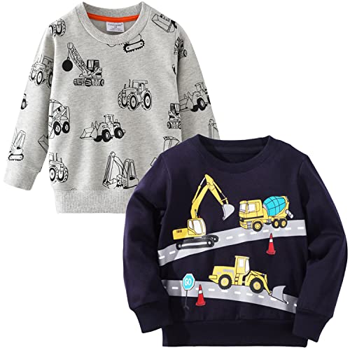 Little Hand Baby Jungen Sweatshirt Kinder Warme Pullover Streetwear Oberbekleidung 104 von Little Hand