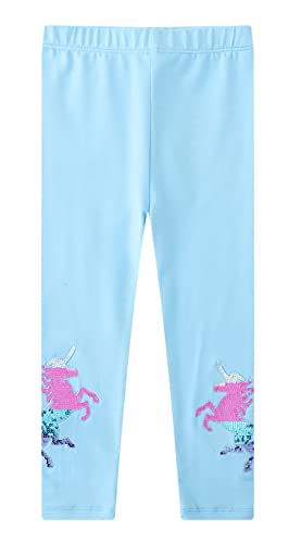 Little Hand Baby Mädchen Fille Leggings Enfant Collant Doublés de Molleton Pantalon Legging, Bleu 2, von Little Hand