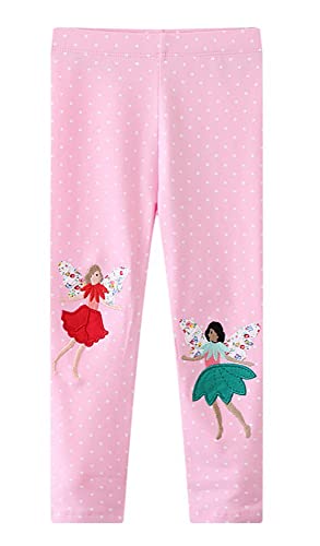 Little Hand Baby Mädchen Fille Leggings Enfant Collant Doublés de Molleton Pantalon Legging, Rose 4, von Little Hand