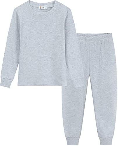 Little Hand Jungen Jungen Schlafanzug Langarm Pajama Set, 3-grau, 134 EU von Little Hand