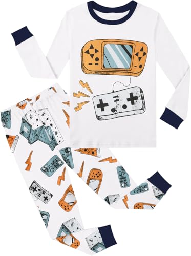 Little Hand Jungen Schlafanzug Langarm Pyjama Set Zweiteiliger Gamepad Sport Spieljunge Herbst Schlafanzug Jungen 5 Jahre von Little Hand