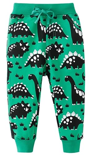 Little Hand Jungen garçons pantalons de Sport Pour Enfants Sweatpants$$, Grün 1, 4-5 Jahre von Little Hand