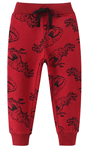 Little Hand Jungen garçons pantalons de Sport Pour Enfants Sweatpants$$, Rot 1, 4-5 Jahre von Little Hand